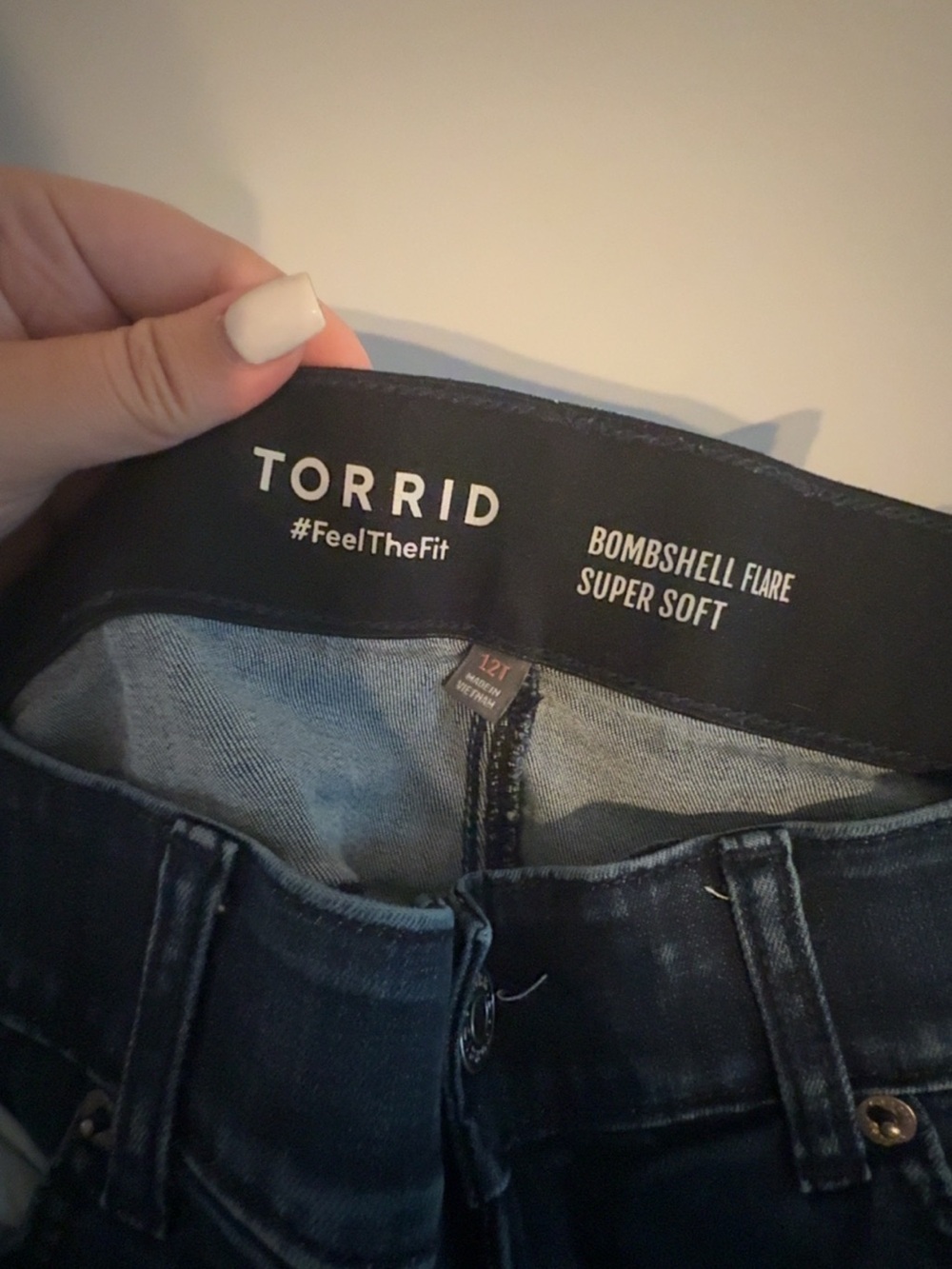 torrid Dark Blue Wide-Leg Jeans - Picture 2 of 2